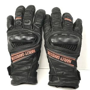 Harley Davidson Passage Adventure Gauntlet Black Leather Biker Gloves Sz. 2XL